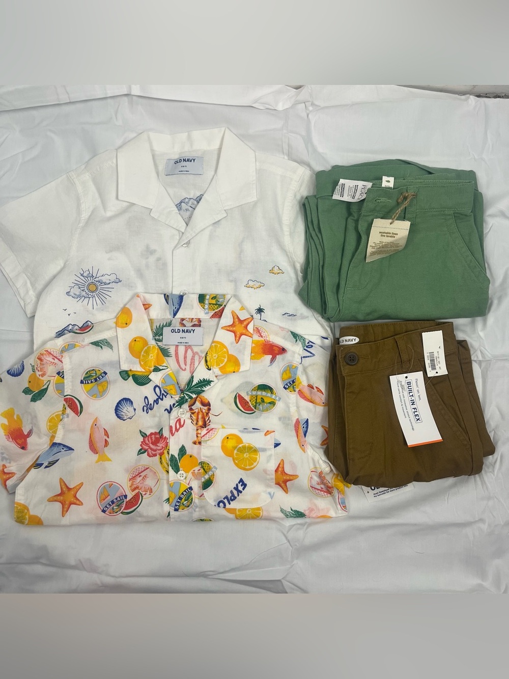 New Boys 4 piece summer Vacatjon bundle old navy size 6/7